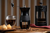 Мельница для кофе Burr, черная с нанесением логотипа