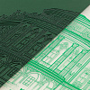 Блокнот «Города. Екатеринбург», зеленый с нанесением логотипа