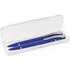 Набор Pin Soft Touch: ручка и карандаш, синий с нанесением логотипа