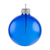 Елочный шар Gala Night в коробке, синий, 6 см с нанесением логотипа