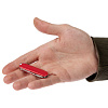 Нож-брелок Clasp, красный с нанесением логотипа