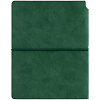 Ежедневник Kuka, недатированный, зеленый с нанесением логотипа
