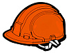 Флешка «Каска», оранжевая, 8 Гб с нанесением логотипа