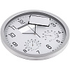 Часы настенные INSERT2, белые с нанесением логотипа