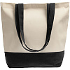 Холщовая сумка Shopaholic, черная с нанесением логотипа