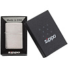 Зажигалка Zippo Classic Brushed, серебристая с нанесением логотипа