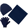 Перчатки Real Talk, темно-синие с нанесением логотипа