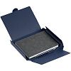 Набор Magnet с ежедневником, серый с синим с нанесением логотипа