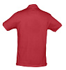 Рубашка поло мужская SPIRIT 240, красная с нанесением логотипа