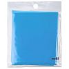 Дождевик-плащ CloudTime, голубой с нанесением логотипа