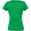 Футболка женская MISS 150, ярко-зеленая с нанесением логотипа