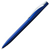 Ручка шариковая Pin Silver, синий металлик с нанесением логотипа