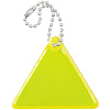 Светоотражатель Spare Care, треугольник, желтый неон с нанесением логотипа