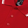 Рубашка поло мужская с контрастной отделкой PRACTICE 270, красный/белый с нанесением логотипа