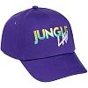 Бейсболка с вышивкой Jungle Law, фиолетовая с нанесением логотипа