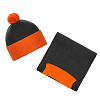 Набор Snappy, темно-серый с оранжевым с нанесением логотипа