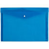Папка-конверт Expert, синяя с нанесением логотипа