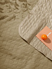 Плед для пикника Soft & Dry, бежевый с нанесением логотипа