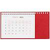 Календарь настольный Brand, красный с нанесением логотипа