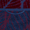 Полотенце In Leaf, большое, синее с бордовым с нанесением логотипа