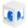 Елочный шар Gala Night в коробке, синий, 6 см с нанесением логотипа