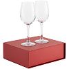 Набор бокалов для вина Wine House, красный с нанесением логотипа