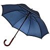 Зонт-трость светоотражающий Unit Reflect, синий с нанесением логотипа
