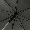 Зонт-трость Alu AC, черный с нанесением логотипа