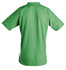 Футболка спортивная MARACANA 140, зеленая с белым с нанесением логотипа