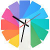 Часы настенные Transformer Clock. White & Multicolor с нанесением логотипа