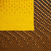 Плед Dreamshades, желтый с коричневым с нанесением логотипа
