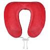 Подушка под шею для путешествий Cabeau Evolution, красная с нанесением логотипа