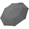 Зонт складной Fiber Alu Light, серый с нанесением логотипа