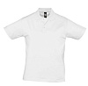 Рубашка поло мужская Prescott Men 170, белая с нанесением логотипа