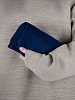 Флисовый плед Warm&Peace, синий с нанесением логотипа