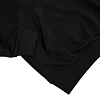 Худи унисекс с карманом на груди Chest Pocket, черное с нанесением логотипа