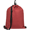 Рюкзак-мешок Melango, красный с нанесением логотипа