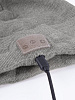 Шапка с Bluetooth наушниками Real Talk Headset, темно-серый меланж с нанесением логотипа