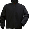 Куртка флисовая мужская LANCASTER, черная с нанесением логотипа