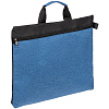 Конференц-сумка Melango, синяя с нанесением логотипа