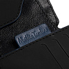 Портмоне Arrival, черное с синим с нанесением логотипа