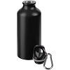 Бутылка для воды Funrun 400, черная с нанесением логотипа