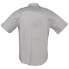 Рубашка мужская с коротким рукавом Brisbane, серая с нанесением логотипа