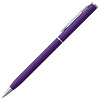 Ручка шариковая Hotel Chrome, ver.2, матовая фиолетовая с нанесением логотипа