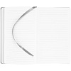 Блокнот Shall, серый, с белой бумагой с нанесением логотипа