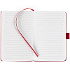 Блокнот Freenote, в линейку, темно-красный с нанесением логотипа