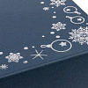Коробка Frosto, M, синяя с нанесением логотипа