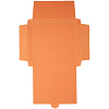 Коробка самосборная Flacky, оранжевая с нанесением логотипа