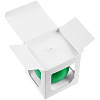 Елочный шар Gala Matt в коробке, 10 см, зеленый с нанесением логотипа