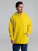 Толстовка с капюшоном SLAM 320, лимонно-желтая с нанесением логотипа